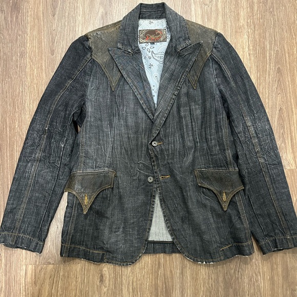 Pure Venom Black denim jacket Y2K - Picture 1 of 3